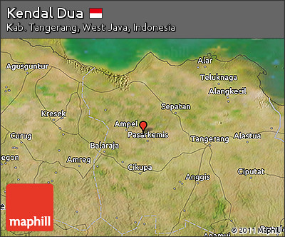 Satellite 3D Map of Kendal Dua