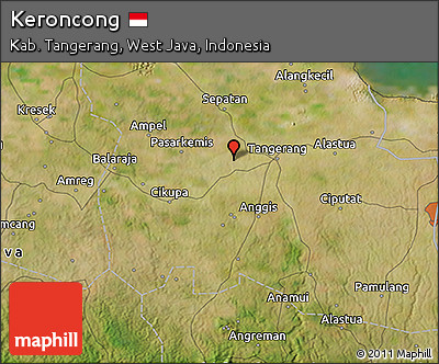 Satellite 3D Map of Keroncong