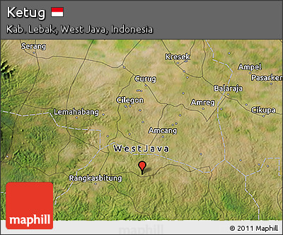 Satellite 3D Map of Ketug