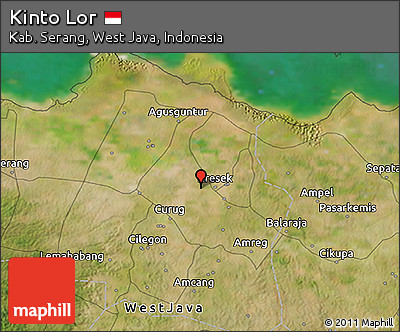Satellite 3D Map of Kinto Lor