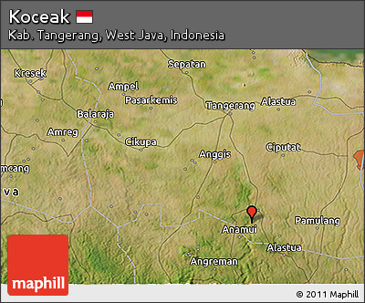 Satellite 3D Map of Koceak