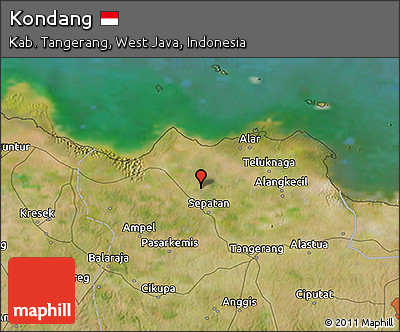 Satellite 3D Map of Kondang