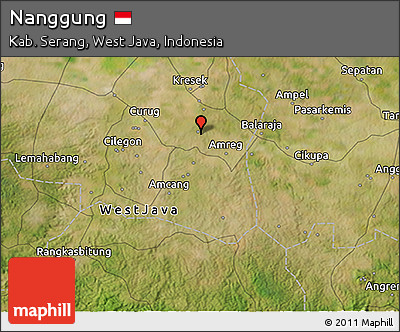 Satellite 3D Map of Nanggung