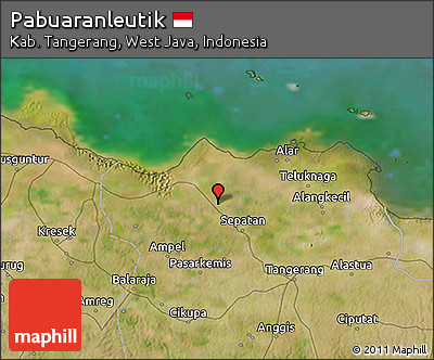 Satellite 3D Map of Pabuaranleutik