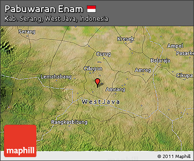Satellite 3D Map of Pabuwaran Enam