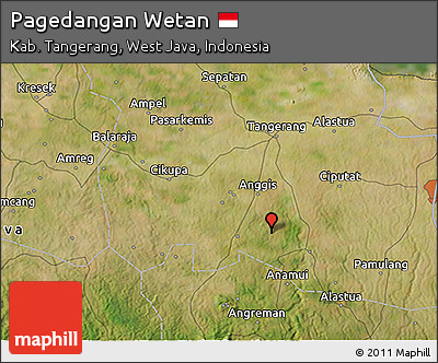 Satellite 3D Map of Pagedangan Wetan