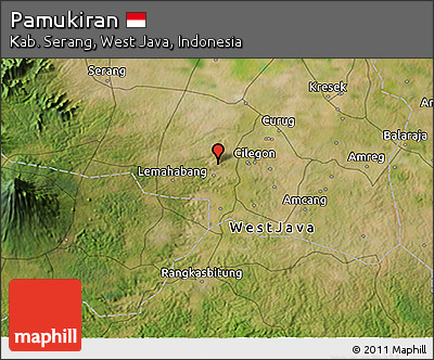 Satellite 3D Map of Pamukiran