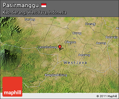 Satellite 3D Map of Pasirmanggu