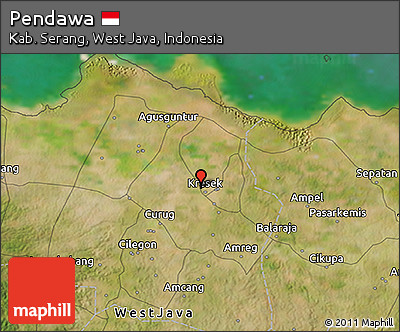 Satellite 3D Map of Pendawa