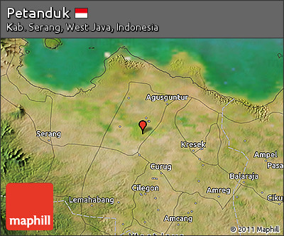 Satellite 3D Map of Petanduk