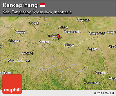 Satellite 3D Map of Rancapinang