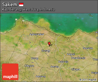 Satellite 3D Map of Sakem