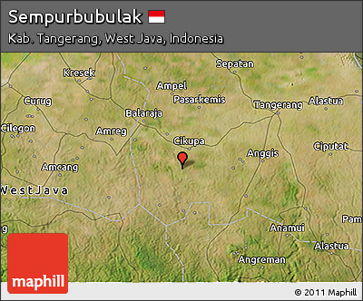 Satellite 3D Map of Sempurbubulak