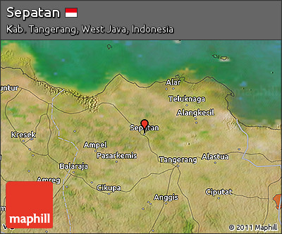 Satellite 3D Map of Sepatan