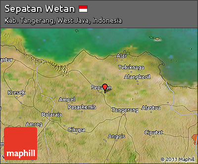 Satellite 3D Map of Sepatan Wetan