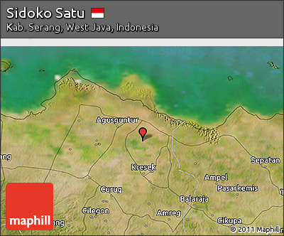 Satellite 3D Map of Sidoko Satu