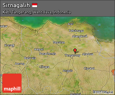 Satellite 3D Map of Sirnagalih