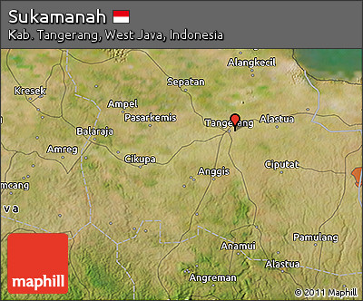 Satellite 3D Map of Sukamanah