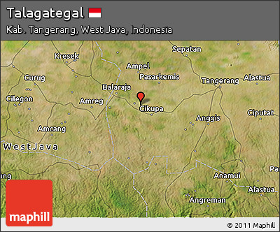 Satellite 3D Map of Talagategal