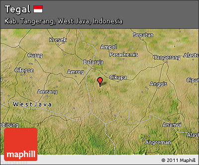 Satellite 3D Map of Tegal