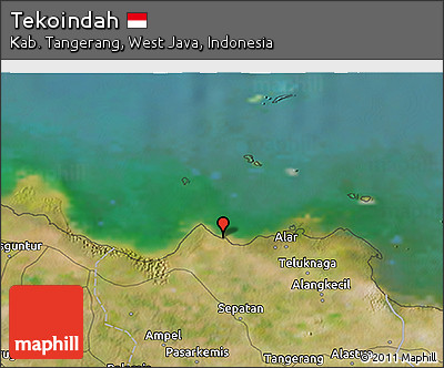 Satellite 3D Map of Tekoindah