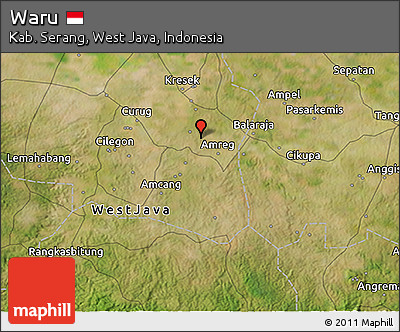 Satellite 3D Map of Waru