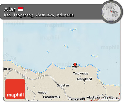 Shaded Relief 3D Map of Alar