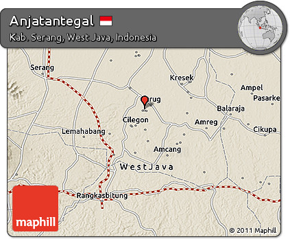 Shaded Relief 3D Map of Anjatantegal