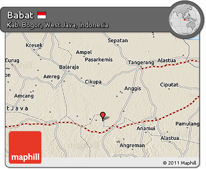Shaded Relief 3D Map of Babat