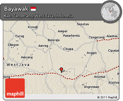 Shaded Relief 3D Map of Bayawak