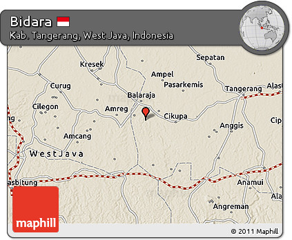 Shaded Relief 3D Map of Bidara