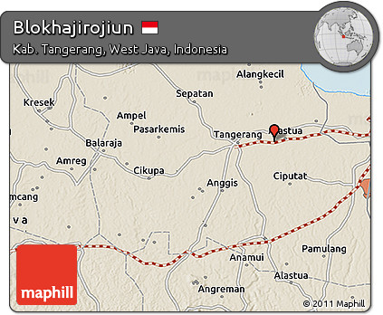 Shaded Relief 3D Map of Blokhajirojiun