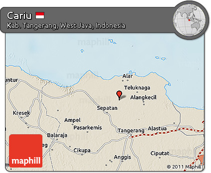 Shaded Relief 3D Map of Cariu