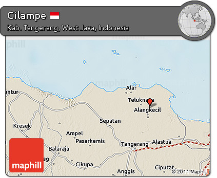 Shaded Relief 3D Map of Cilampe