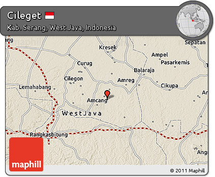 Shaded Relief 3D Map of Cileget