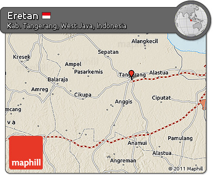 Shaded Relief 3D Map of Eretan