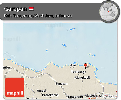 Shaded Relief 3D Map of Garapan