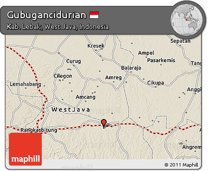 Shaded Relief 3D Map of Gubugancidurian
