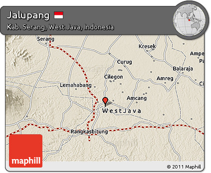 Shaded Relief 3D Map of Jalupang