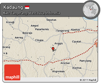 Shaded Relief 3D Map of Kadaung