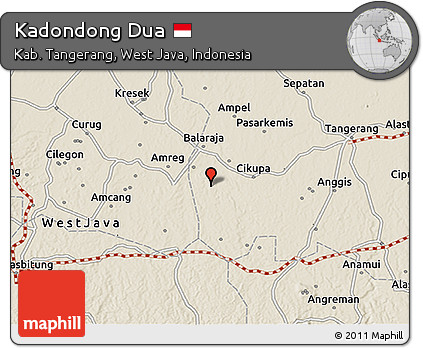 Shaded Relief 3D Map of Kadondong Dua