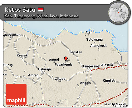 Shaded Relief 3D Map of Ketos Satu