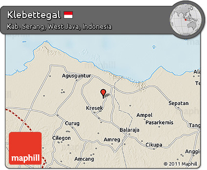 Shaded Relief 3D Map of Klebettegal