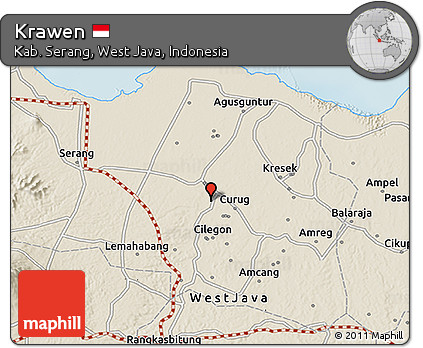 Shaded Relief 3D Map of Krawen