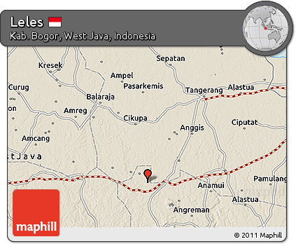 Shaded Relief 3D Map of Leles