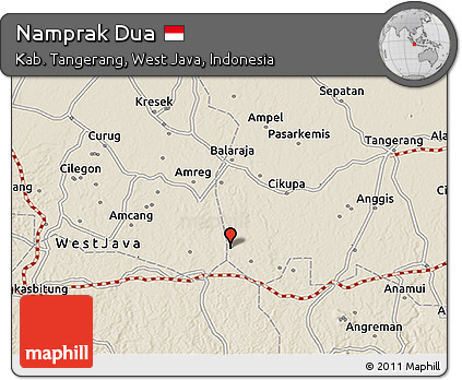 Shaded Relief 3D Map of Namprak Dua