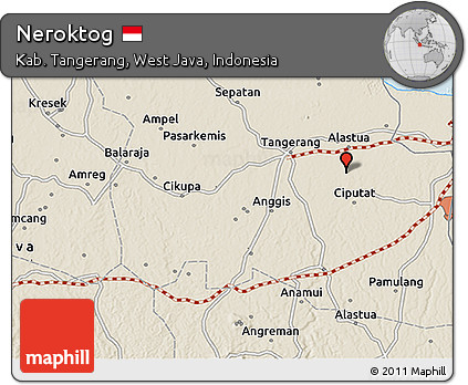 Shaded Relief 3D Map of Neroktog