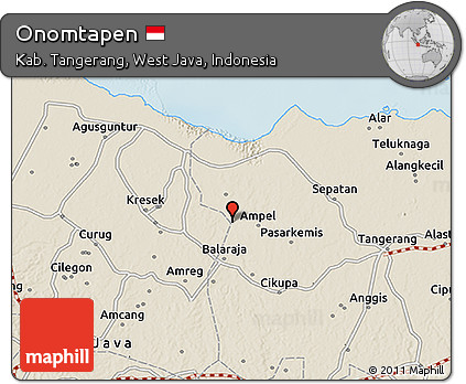 Shaded Relief 3D Map of Onomtapen