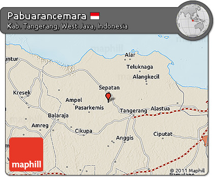 Shaded Relief 3D Map of Pabuarancemara