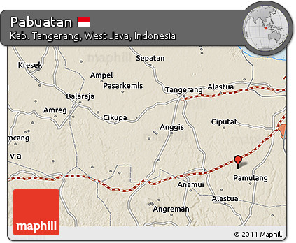 Shaded Relief 3D Map of Pabuatan